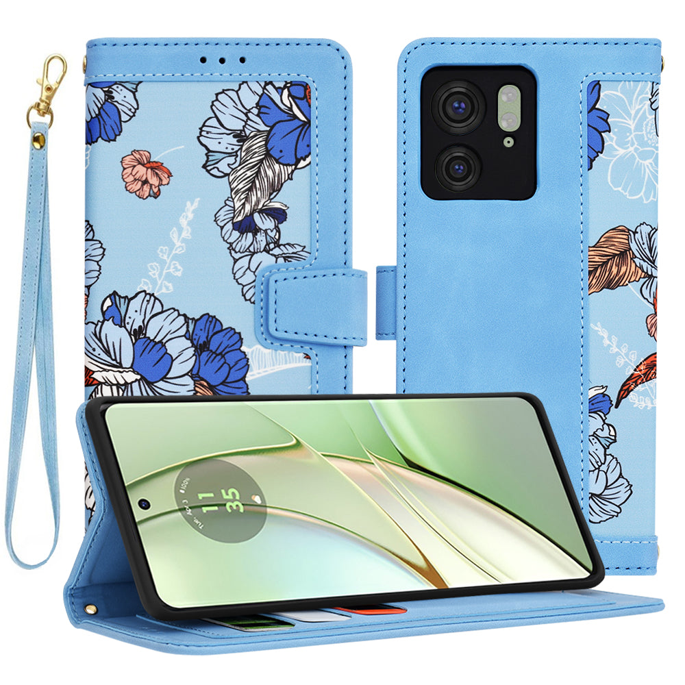 Калъф за Motorola Edge (2023) / Edge 40, Techsuit, FlipCraft, Син