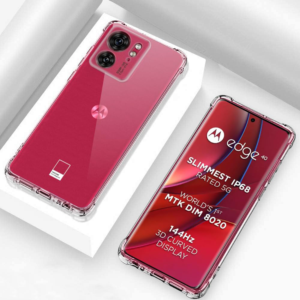 Калъф за Motorola Edge (2023) / Edge 40, Techsuit, противоударен прозрачен, прозрачен