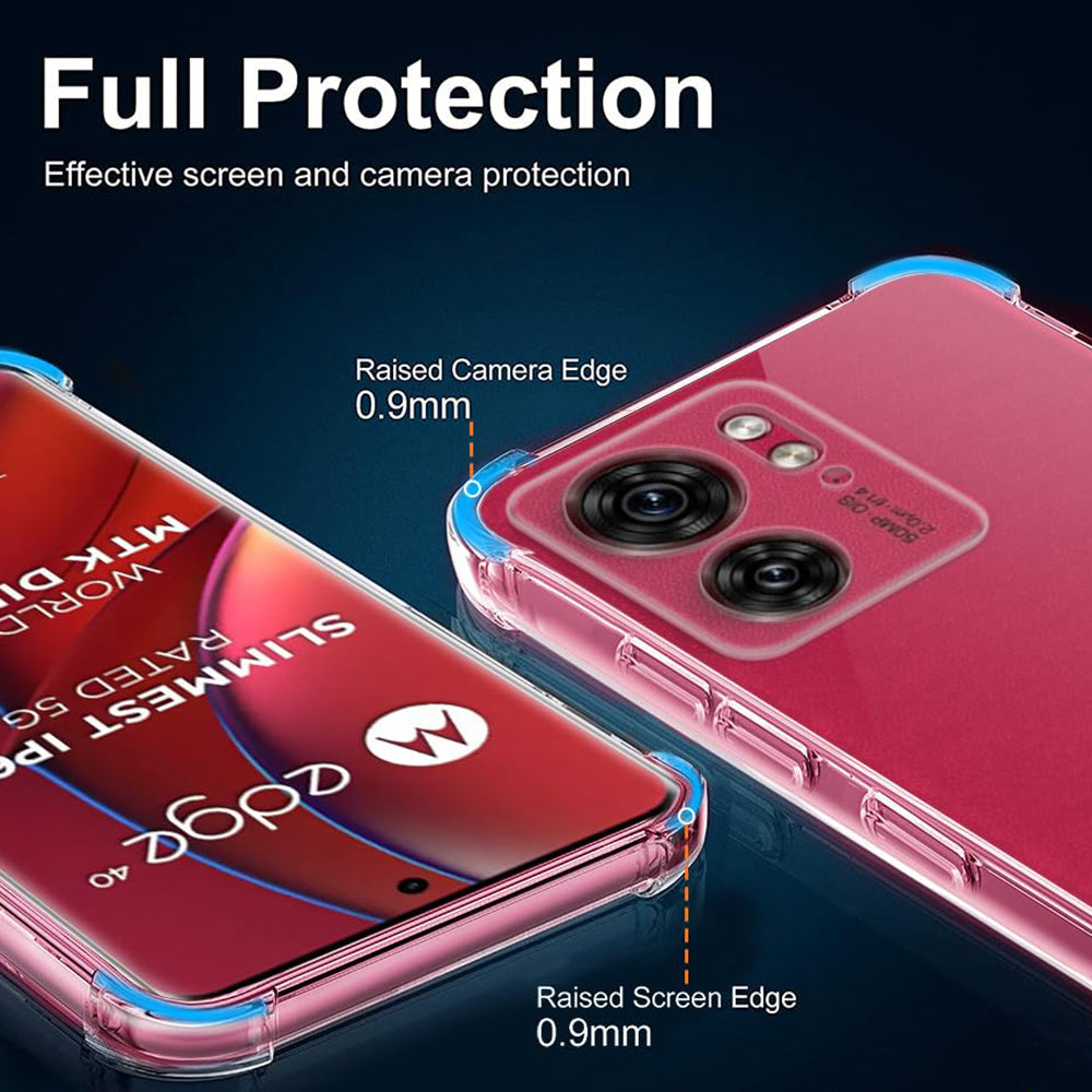 Калъф за Motorola Edge (2023) / Edge 40, Techsuit, противоударен прозрачен, прозрачен