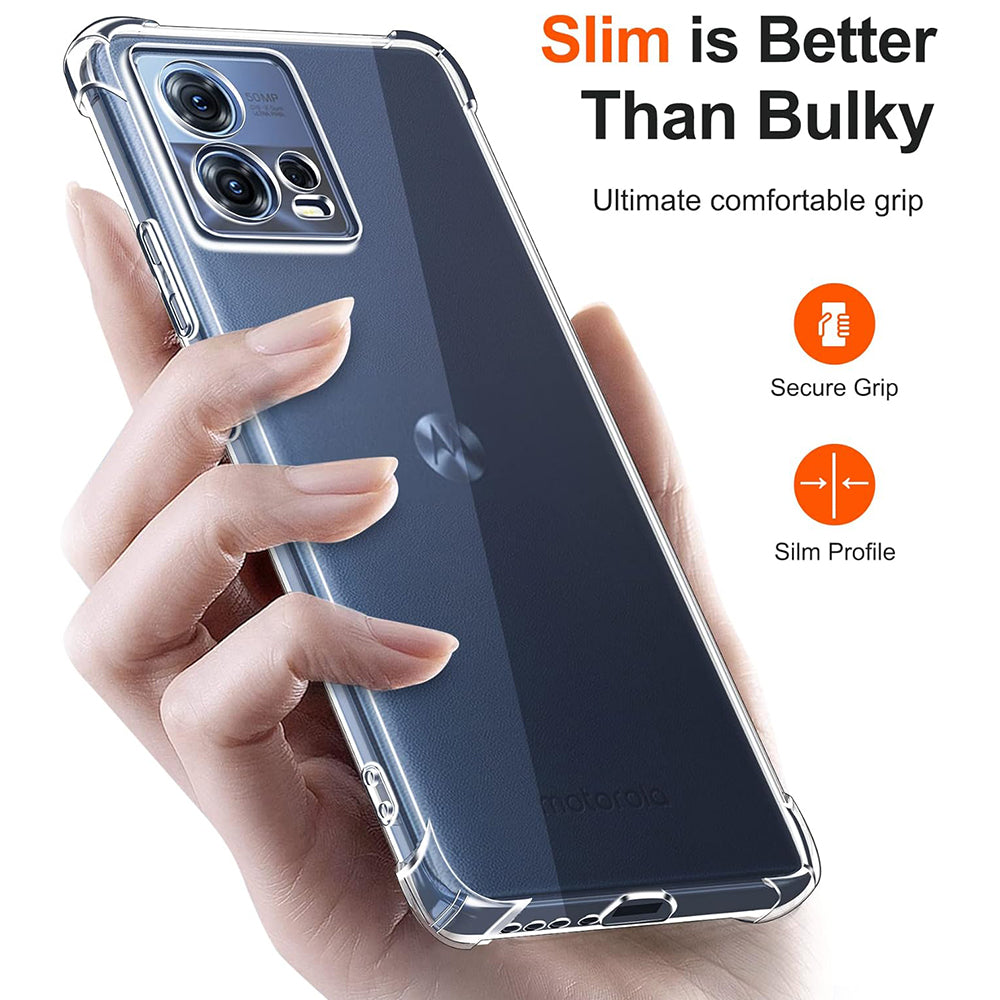 Калъф за Motorola Edge 30 Fusion, Techsuit, противоударен прозрачен, прозрачен