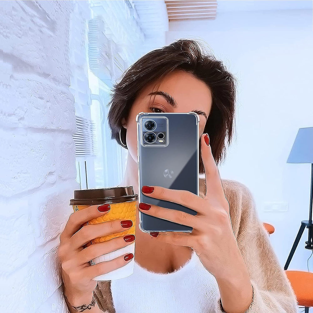 Калъф за Motorola Edge 30 Fusion, Techsuit, противоударен прозрачен, прозрачен