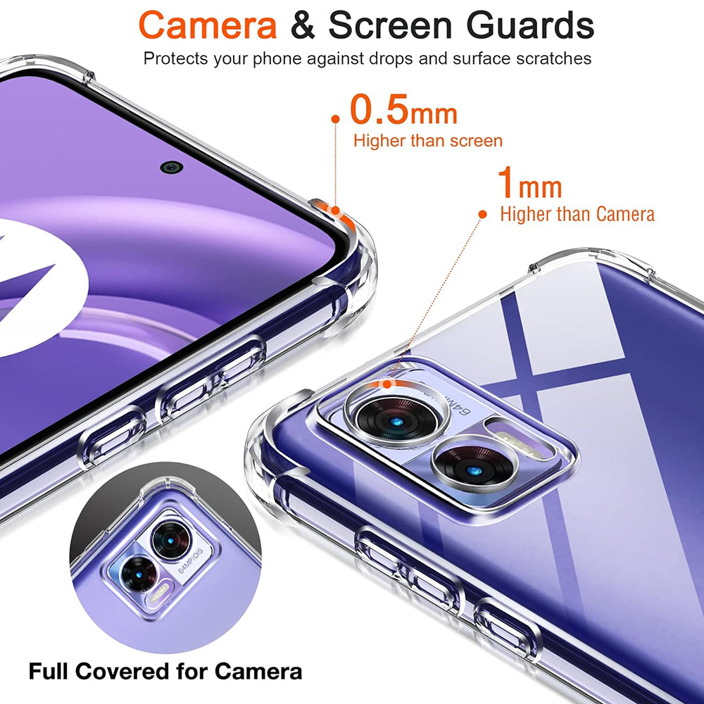 Калъф за Motorola Edge 30 Neo, Techsuit, Shockproof Clear, Прозрачен