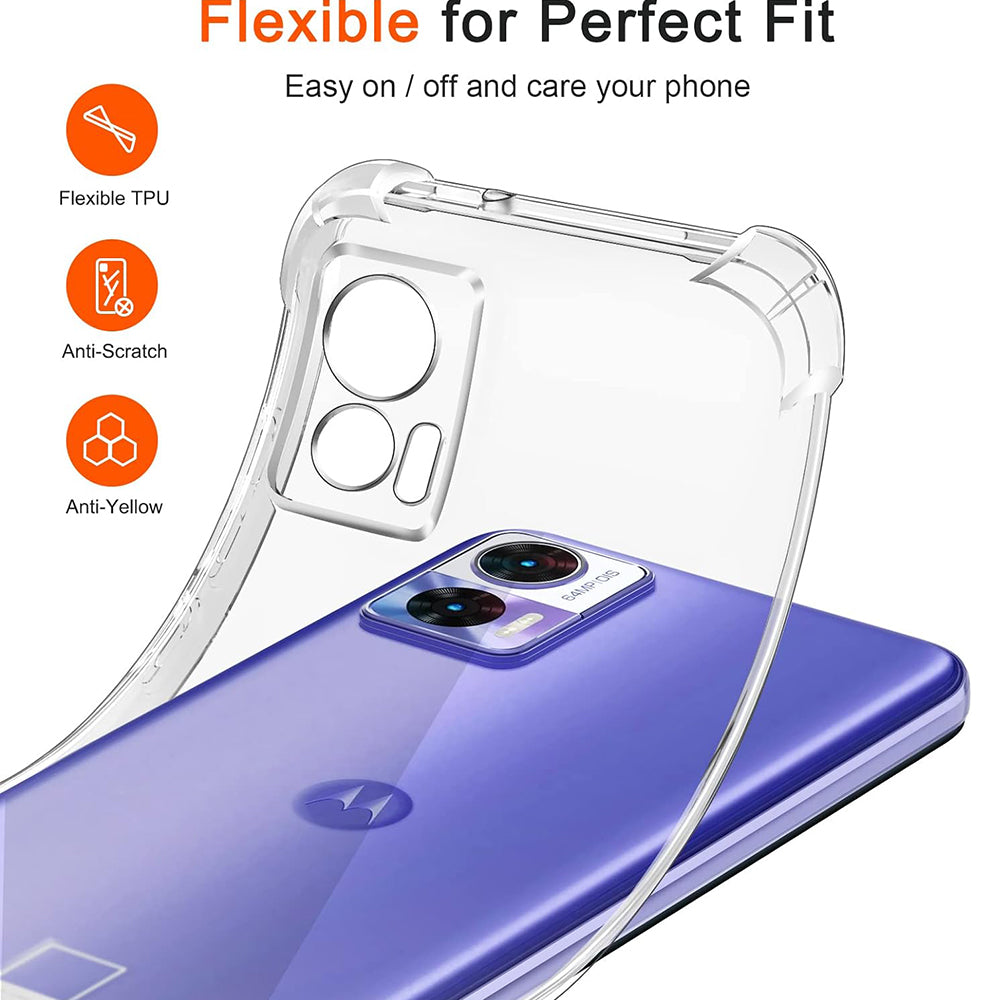 Калъф за Motorola Edge 30 Neo, Techsuit, Shockproof Clear, Прозрачен