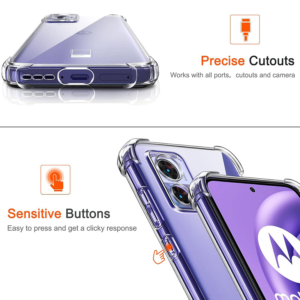 Калъф за Motorola Edge 30 Neo, Techsuit, Shockproof Clear, Прозрачен