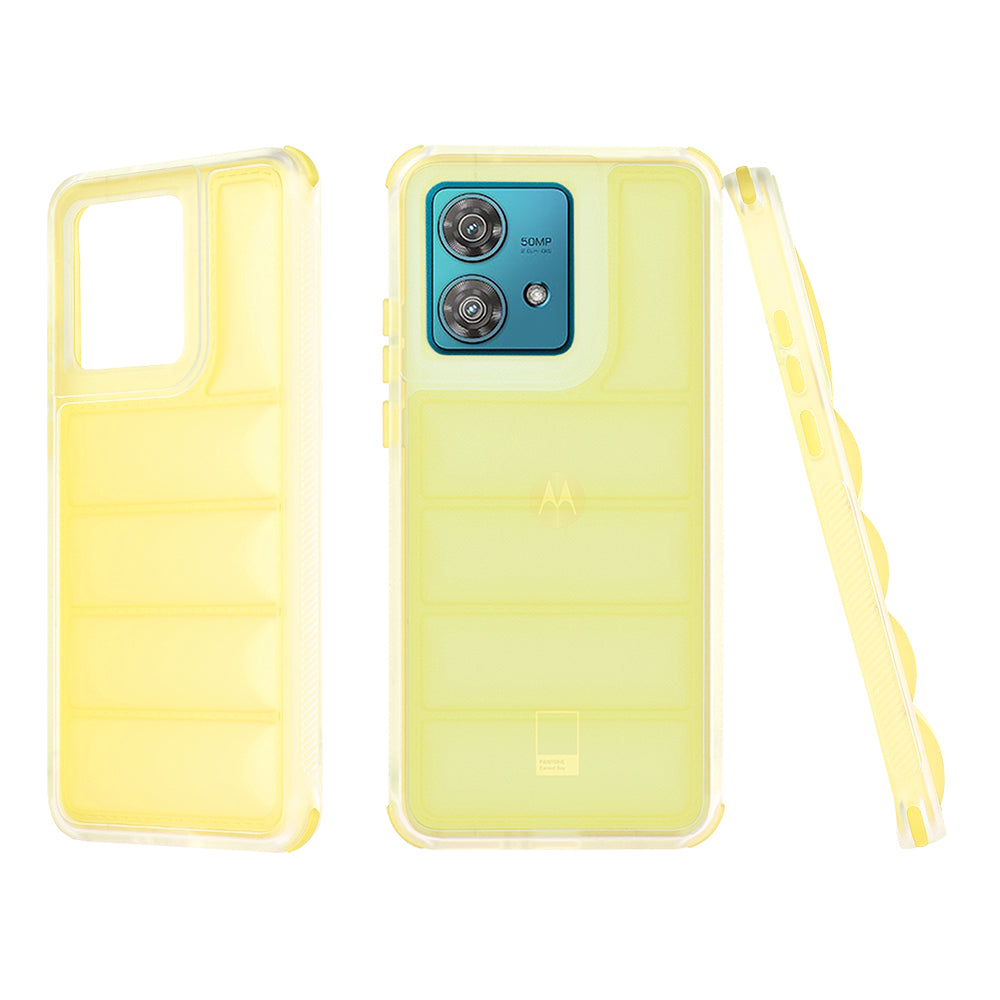 Калъф за Motorola Edge 40 Neo, Techsuit, Wave Shield, Жълт