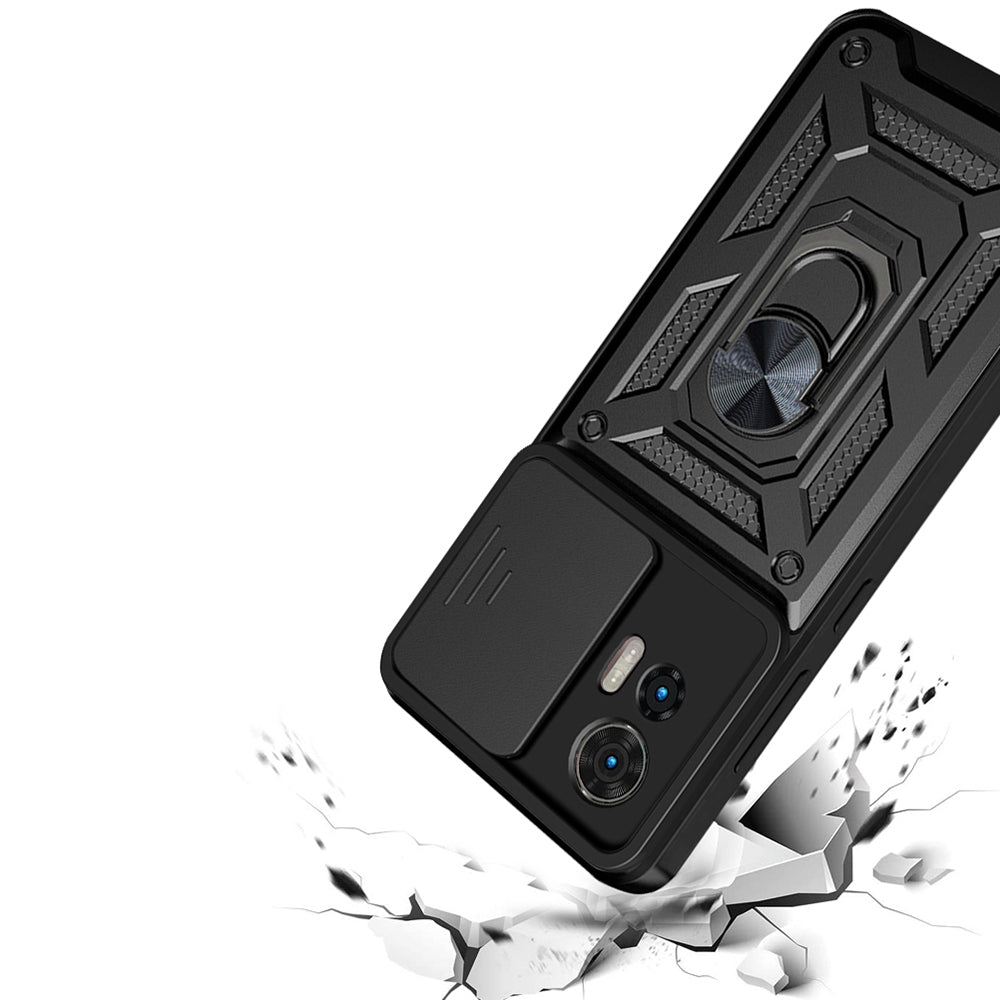 Калъф за Motorola Edge 50 Fusion, Techsuit, CamShield, Зелен