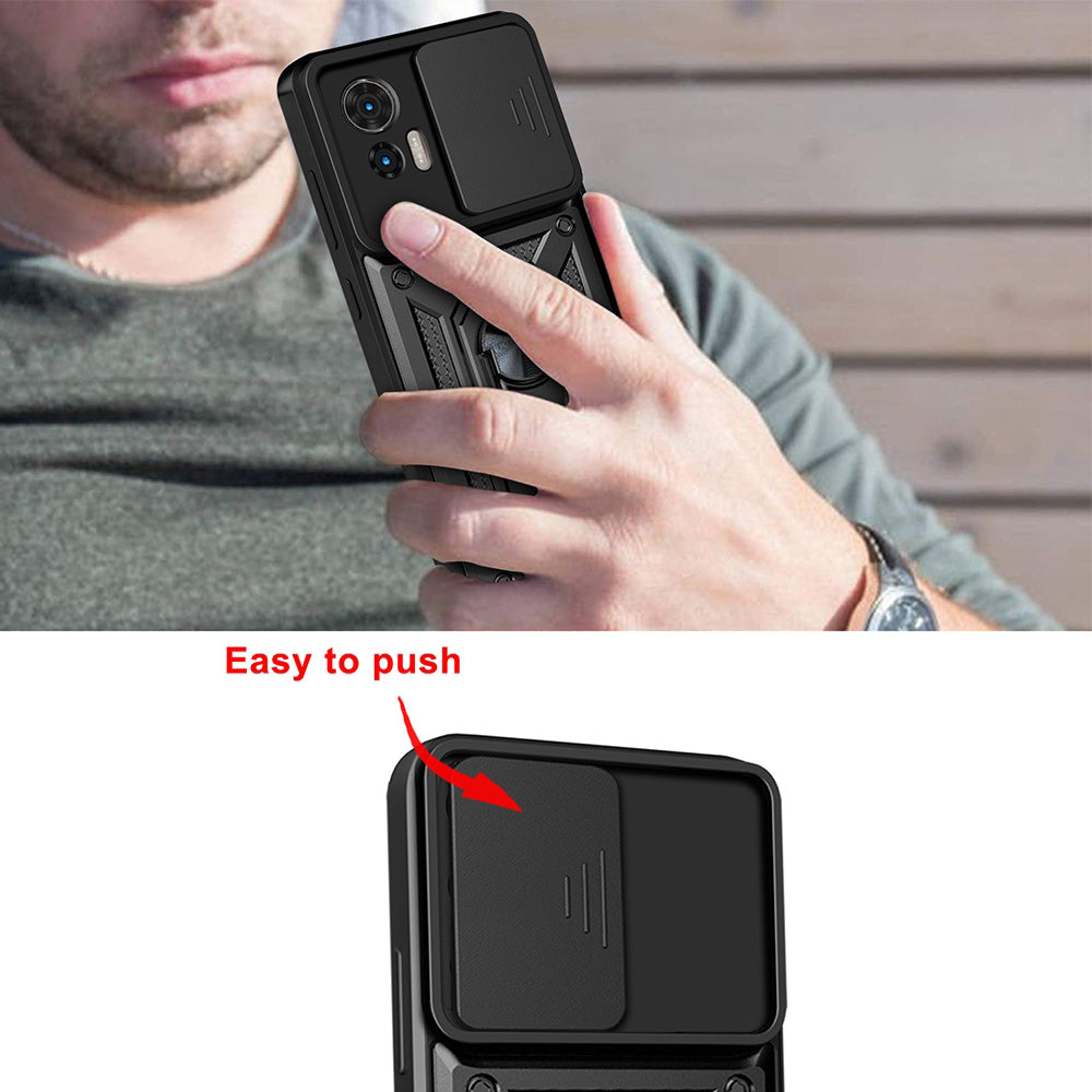Калъф за Motorola Edge 50 Fusion, Techsuit, CamShield, Зелен