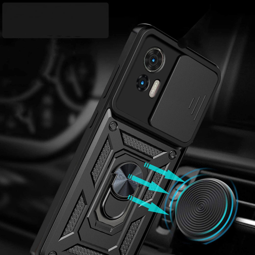 Калъф за Motorola Edge 50 Fusion, Techsuit, CamShield, Зелен