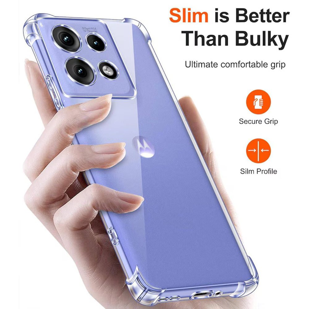Калъф за Motorola Edge 50 Neo, Techsuit, Shockproof Clear, Прозрачен