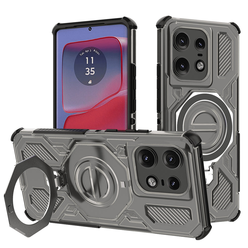 Калъф за Motorola Edge 50 Pro, Techsuit, Carbon Shield Pro, Пушек