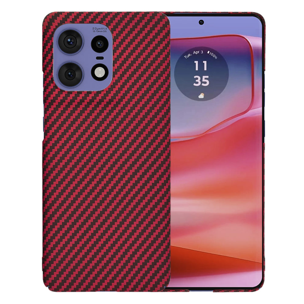 Калъф за Motorola Edge 50 Pro, Techsuit, Carbonite FiberShell, Червен