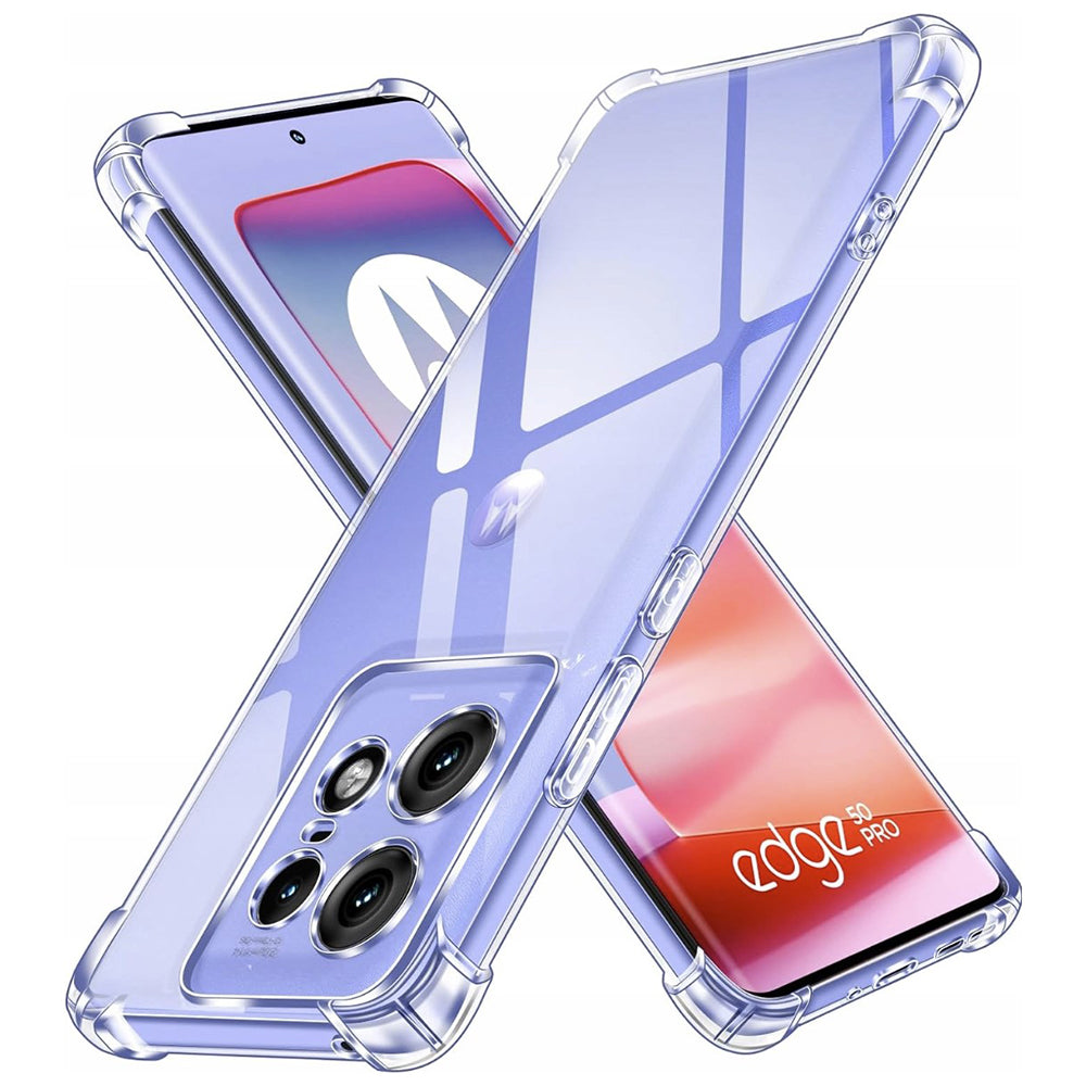 Калъф за Motorola Edge 50 Pro, Techsuit, Shockproof Clear, Прозрачен