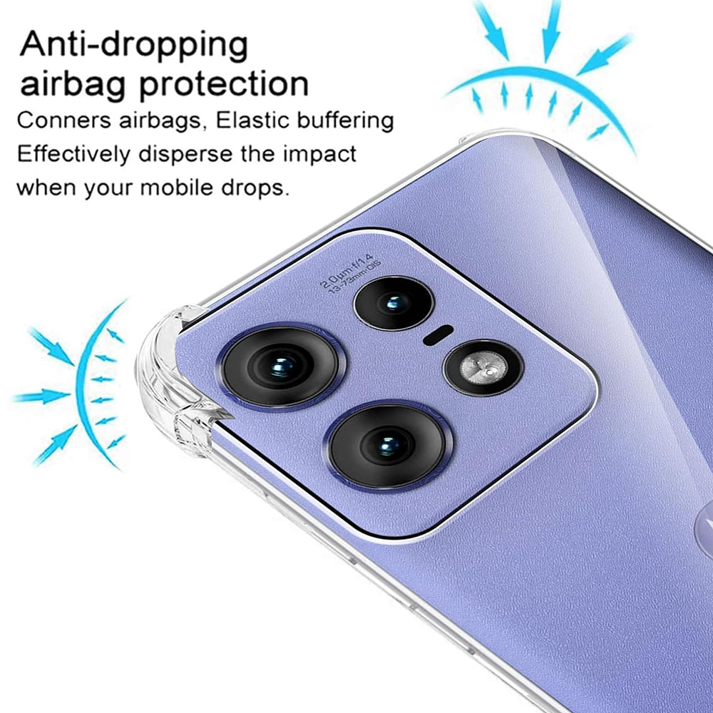 Калъф за Motorola Edge 50 Pro, Techsuit, Shockproof Clear, Прозрачен