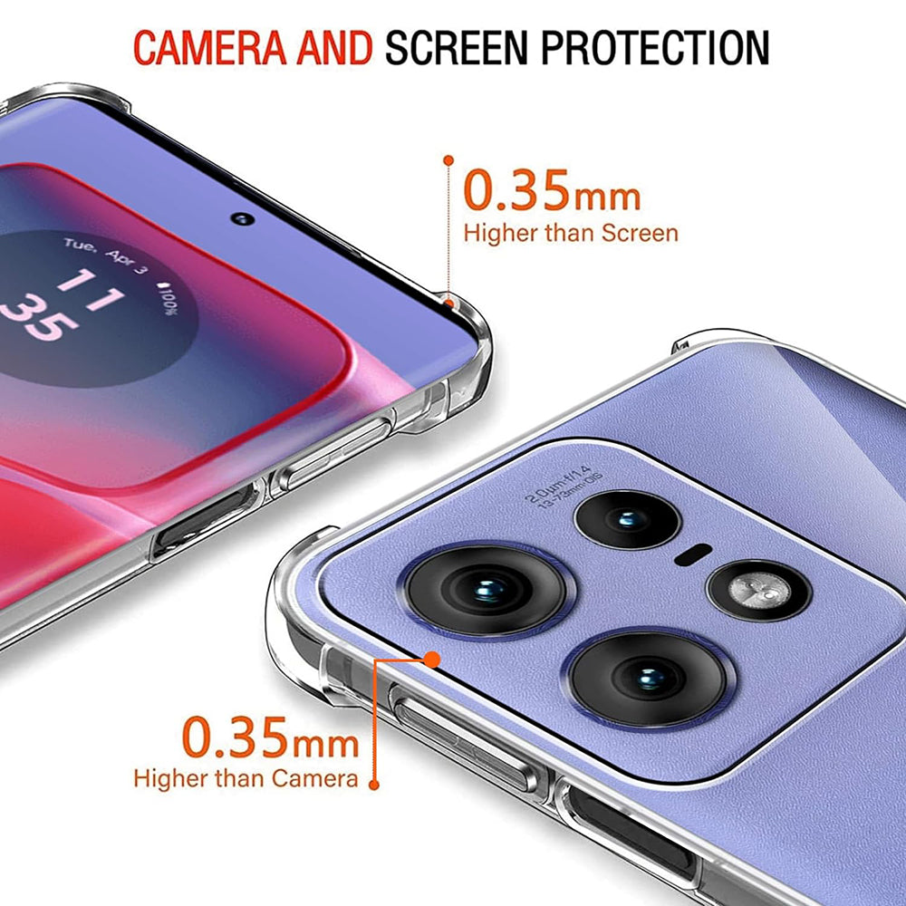 Калъф за Motorola Edge 50 Pro, Techsuit, Shockproof Clear, Прозрачен