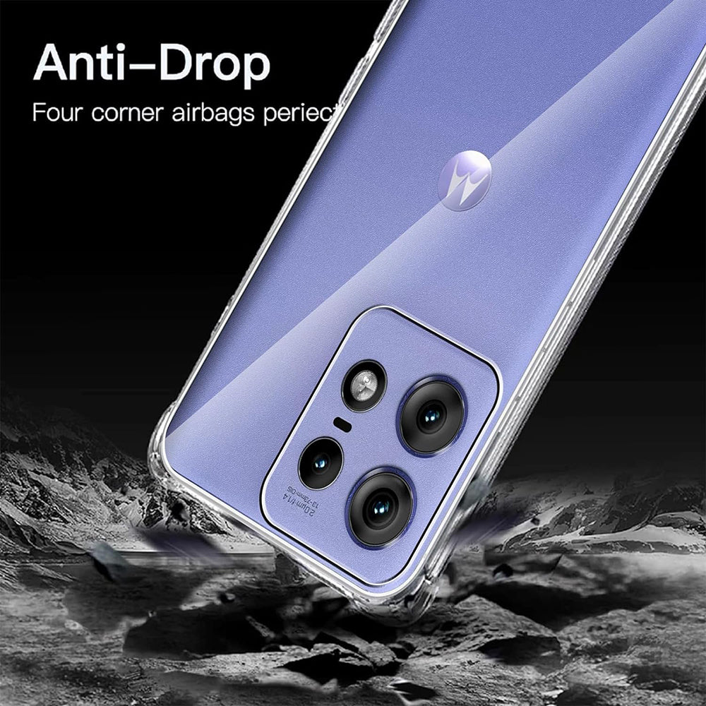 Калъф за Motorola Edge 50 Pro, Techsuit, Shockproof Clear, Прозрачен