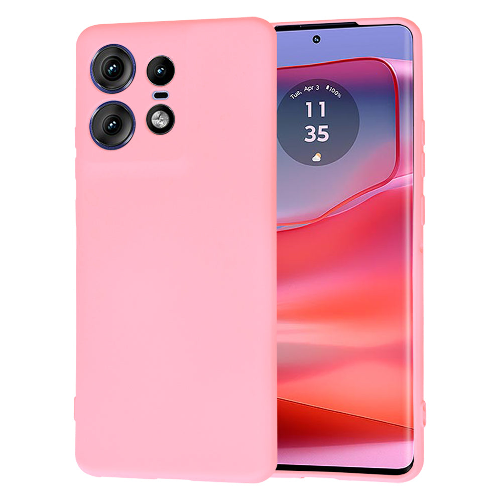 Калъф за Motorola Edge 50 Pro, Techsuit, SoftFlex, Светлорозов