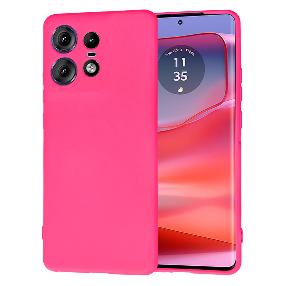 Калъф за Motorola Edge 50 Pro, Techsuit, SoftFlex, Тъмнорозов