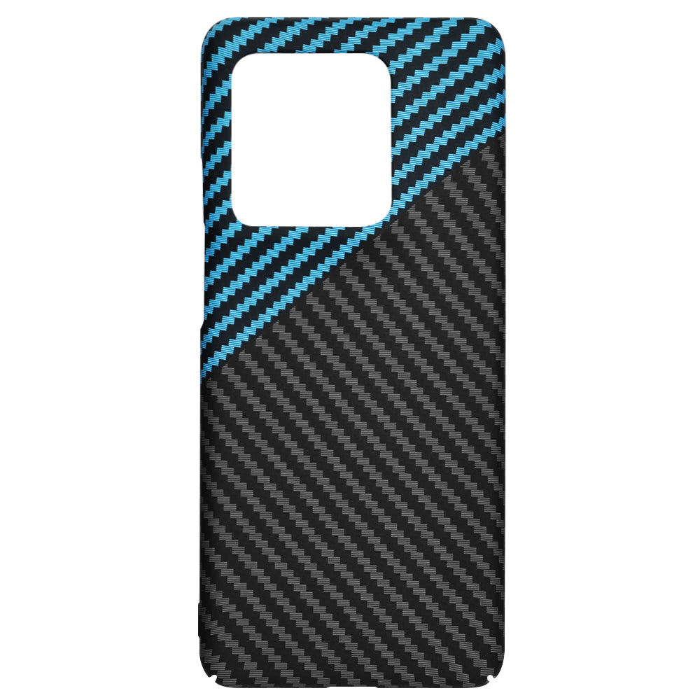 Калъф за Motorola Edge 50 Ultra, Techsuit, Carbonite FiberShell, Черно Синьо