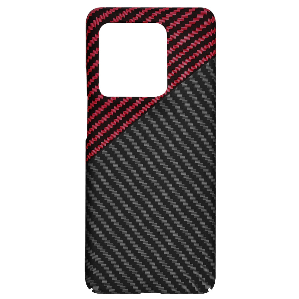 Калъф за Motorola Edge 50 Ultra, Techsuit, Carbonite FiberShell, Черно Червен