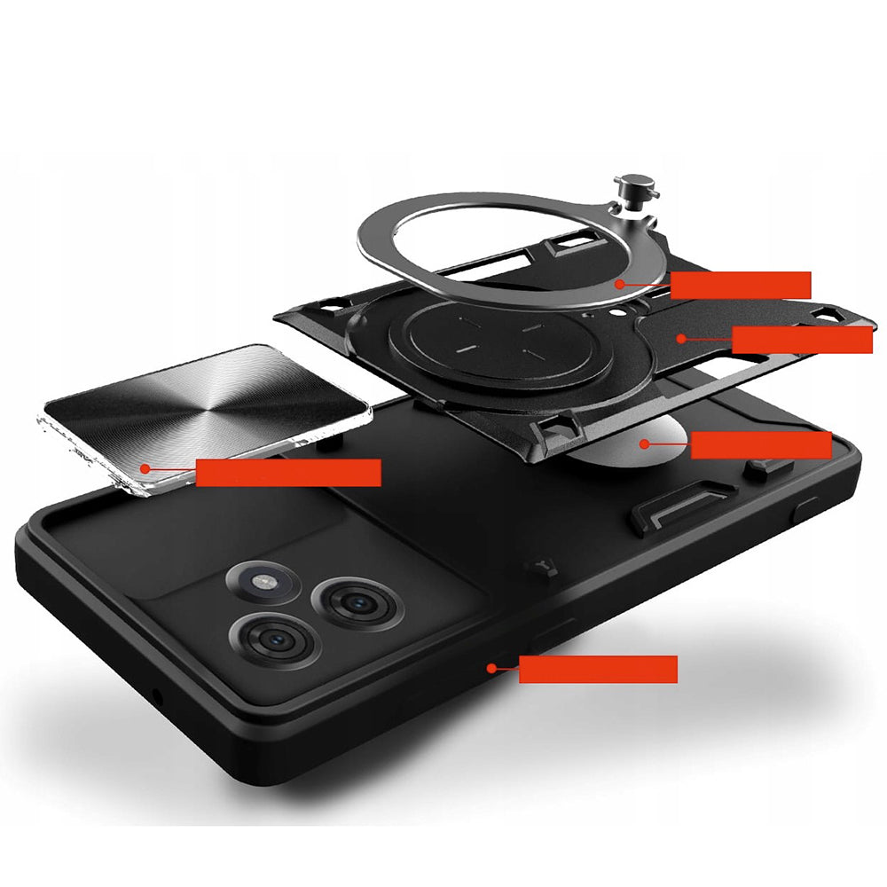 Калъф за Motorola Edge 60 Fusion / Edge 60, Techsuit, CamGuard Pro, Черен