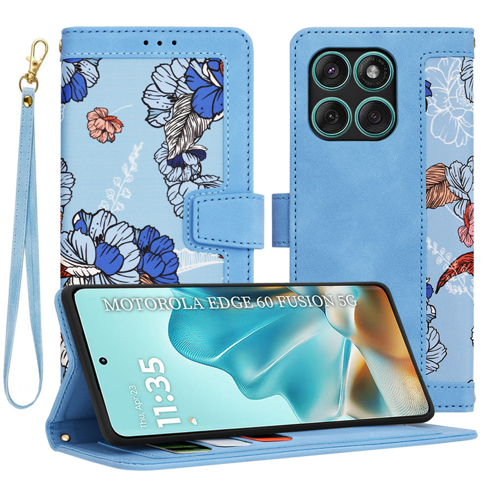 Калъф за Motorola Edge 60 Fusion / Edge 60, Techsuit, FlipCraft, Син