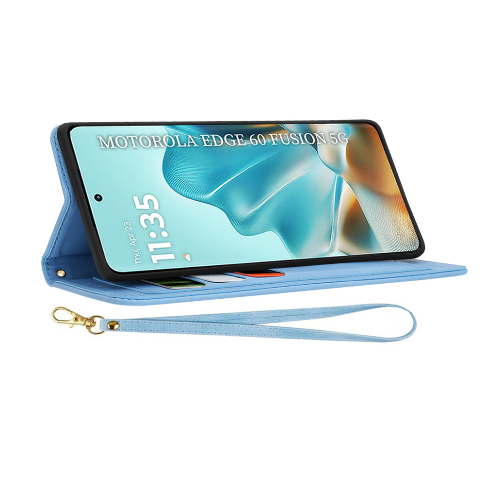 Калъф за Motorola Edge 60 Fusion / Edge 60, Techsuit, FlipCraft, Син