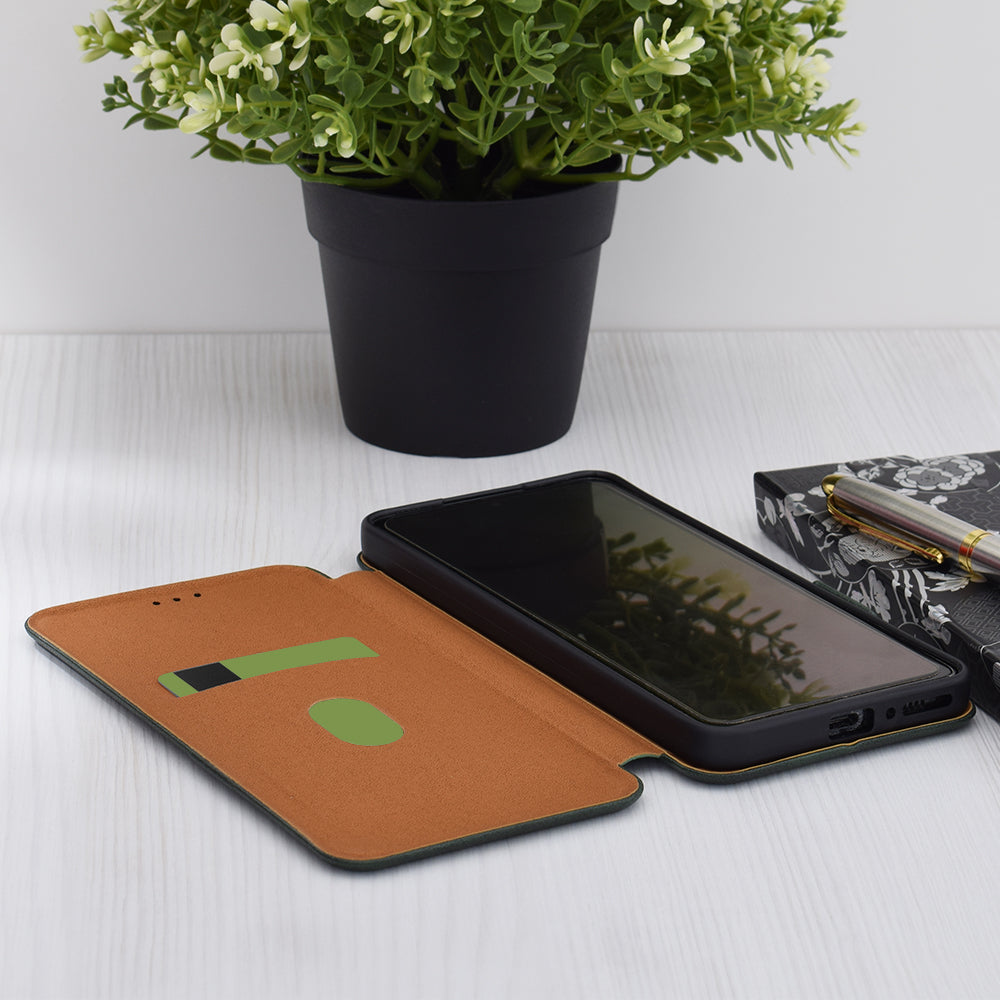 Калъф за Motorola Edge 60 Fusion / Edge 60, Techsuit, Safe Wallet Plus, Зелен