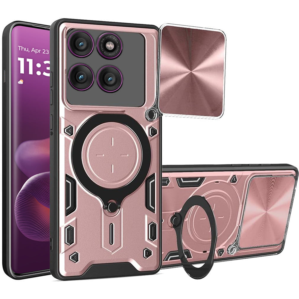 Калъф за Motorola Edge 60 Pro, Techsuit, CamGuard Pro, Розово злато