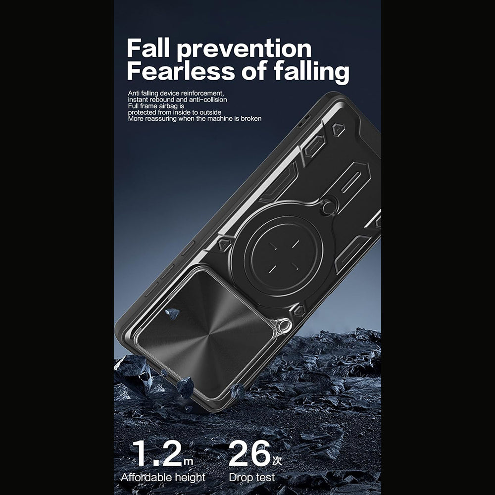 Калъф за Motorola Edge 60 Pro, Techsuit, CamGuard Pro, Розово злато