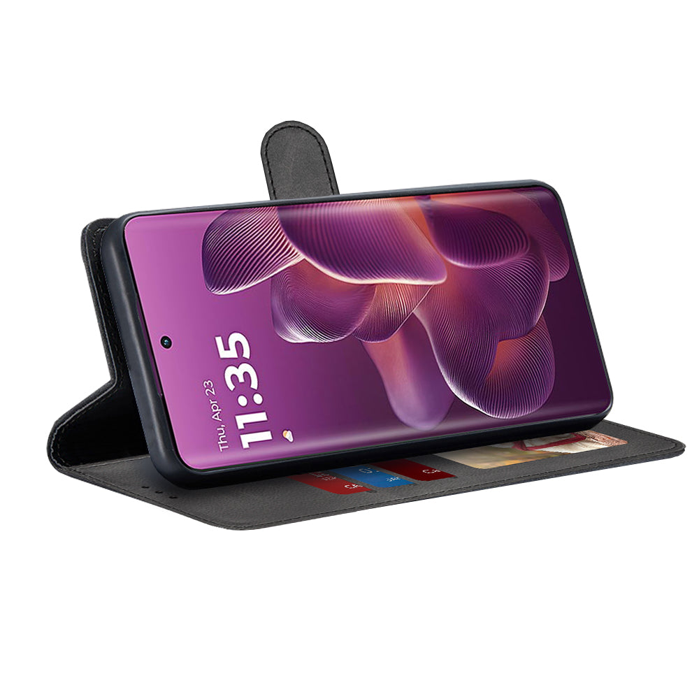 Калъф за Motorola Edge 60 Pro, Techsuit, Diary Book, Черен