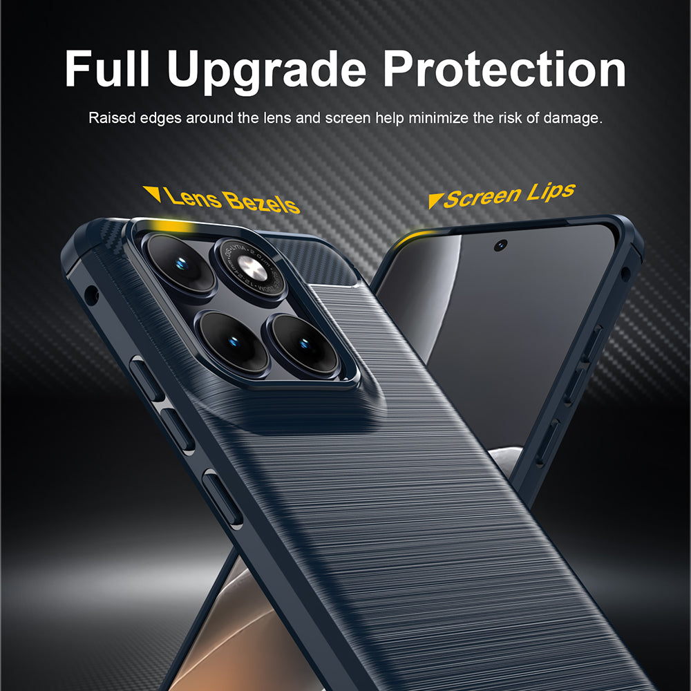 Калъф за Motorola Edge 70 Fusion, Techsuit, Карбон, Син