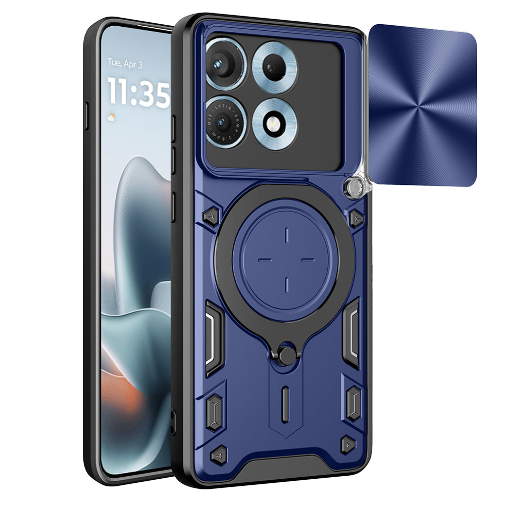 Калъф за Motorola Edge 70 Max, Techsuit, CamGuard Pro, Син