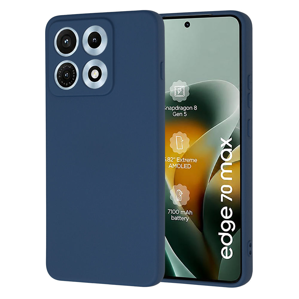 Калъф за Motorola Edge 70 Max, Techsuit, SoftFlex, Тъмносин