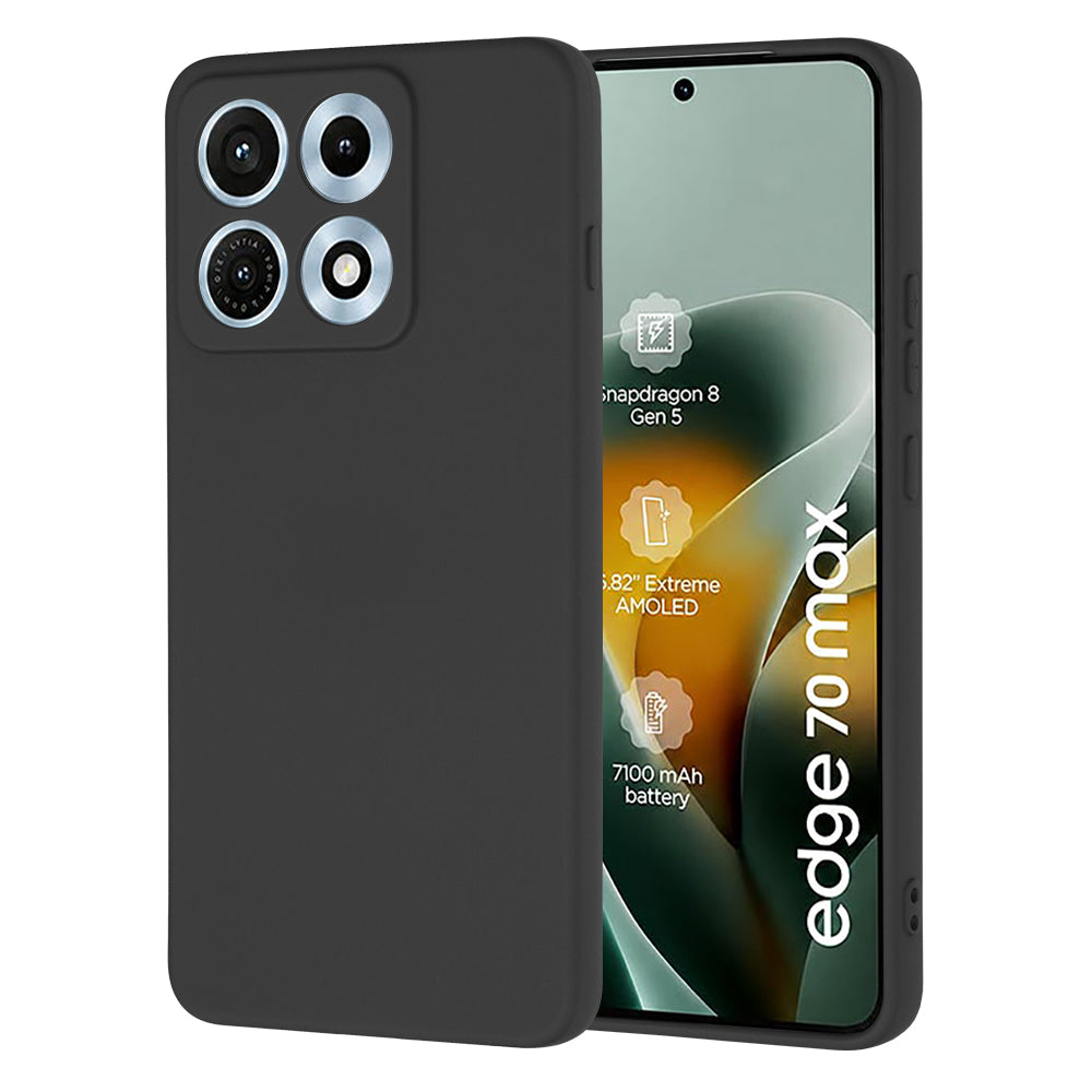 Калъф за Motorola Edge 70 Max, Techsuit, SoftFlex, Черен