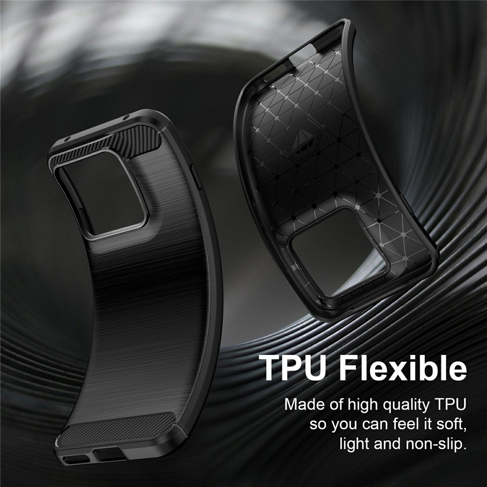 Калъф за Motorola Edge 70 Pro, Techsuit, Карбон, Черен