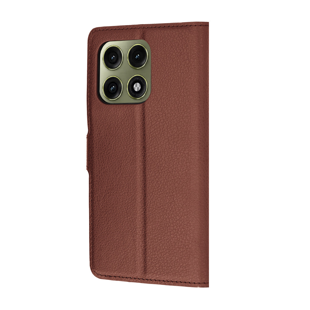 Калъф за Motorola Edge 70 Pro, Techsuit, Leather Folio, Кафяв