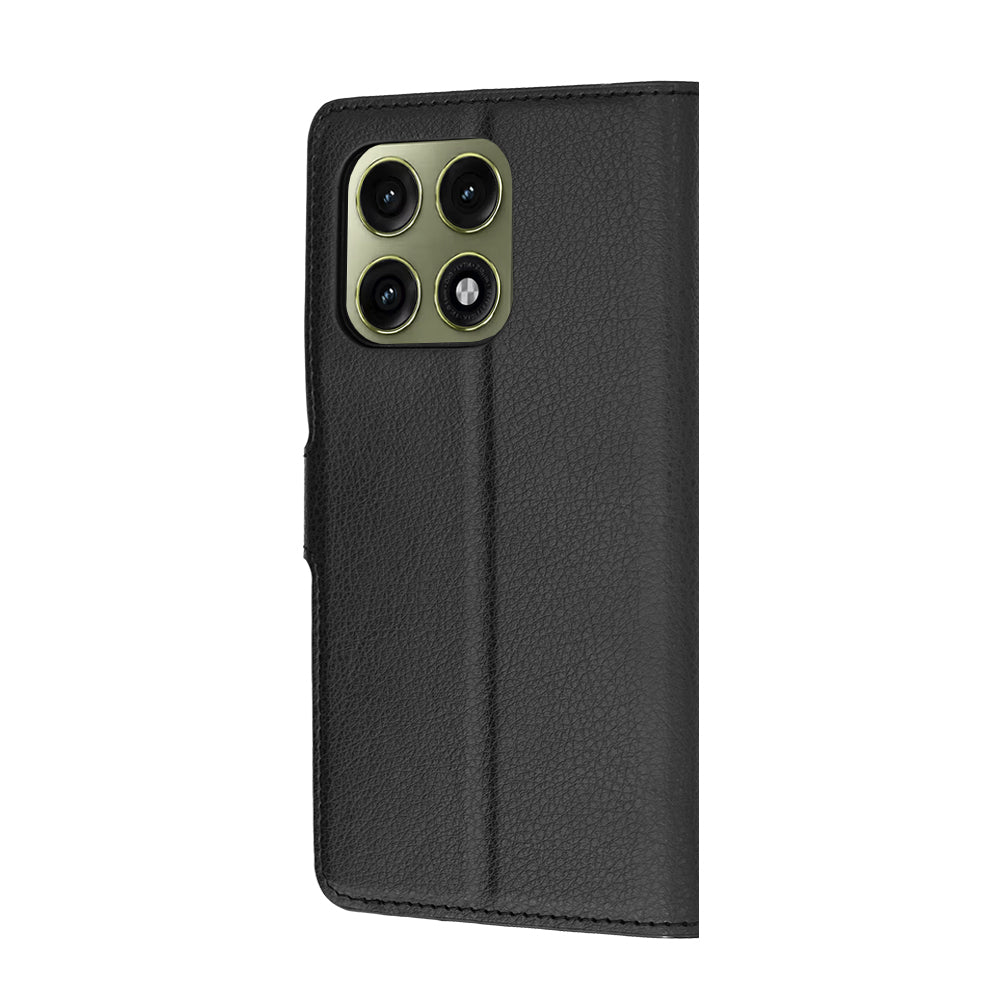 Калъф за Motorola Edge 70 Pro, Techsuit, Leather Folio, Черен