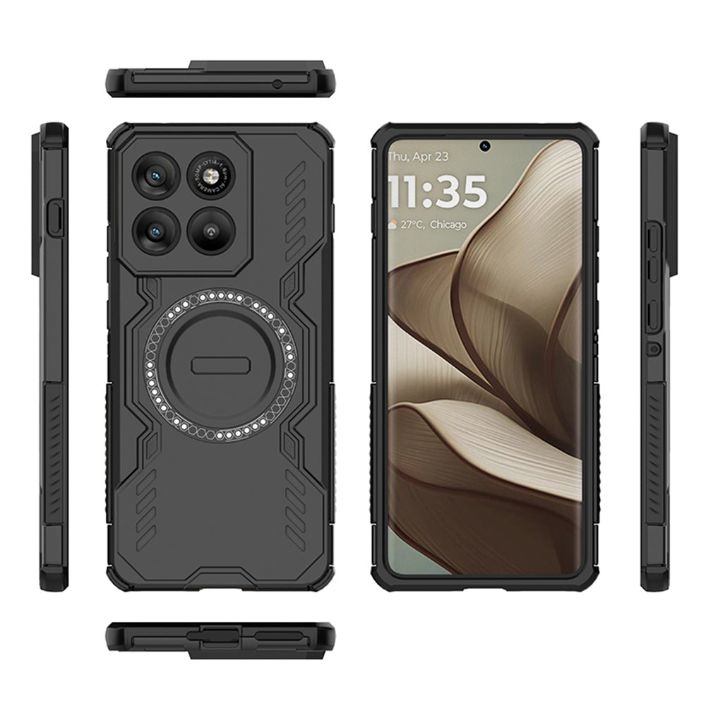 Калъф MagSafe за Motorola Edge 70, Techsuit, ArmorMag, Черен