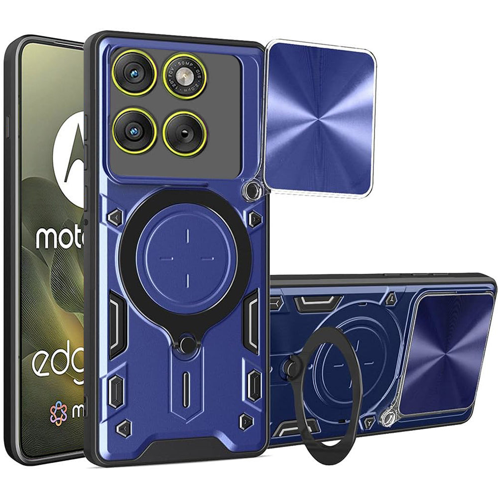 Калъф за Motorola Edge 70, Techsuit, CamGuard Pro, Син