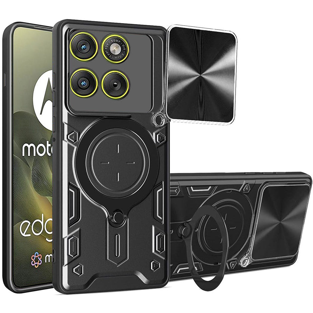 Калъф за Motorola Edge 70, Techsuit, CamGuard Pro, Черен