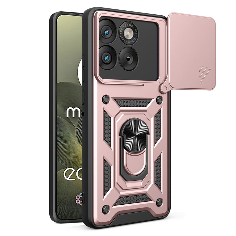 Калъф за Motorola Edge 70, Techsuit, CamShield, Розово Злато