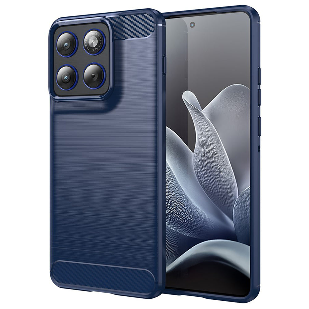 Калъф за Motorola Edge 70, Techsuit, Карбон, Син