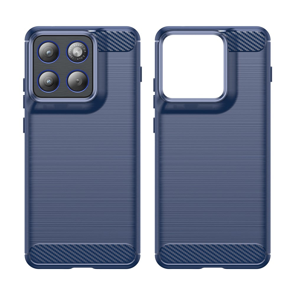 Калъф за Motorola Edge 70, Techsuit, Карбон, Син