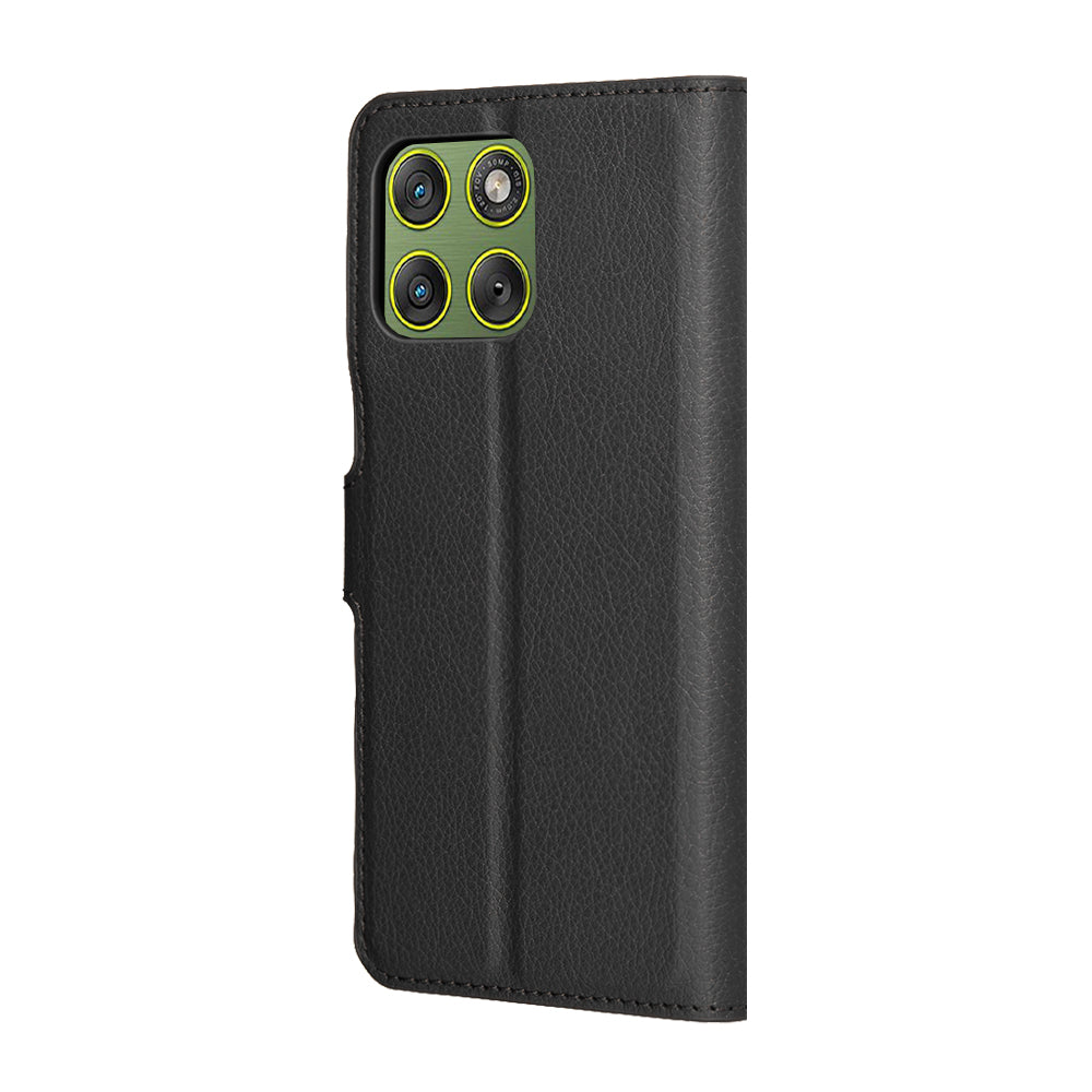 Калъф за Motorola Edge 70, Techsuit, Leather Folio, Черен