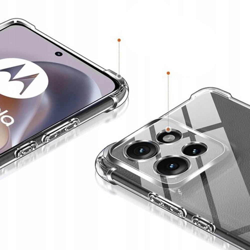 Калъф за Motorola Edge 70, Techsuit, Shockproof Clear, Прозрачен