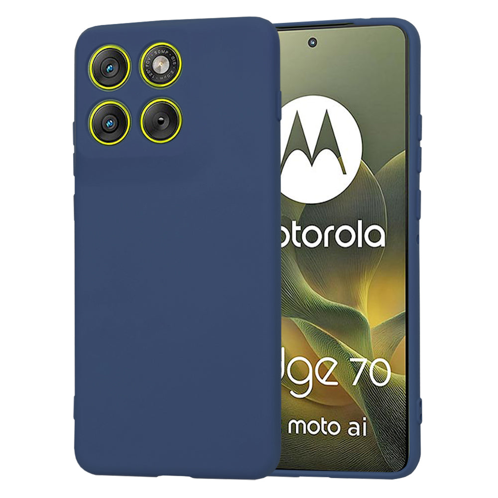 Калъф за Motorola Edge 70, Techsuit, SoftFlex, Тъмносин