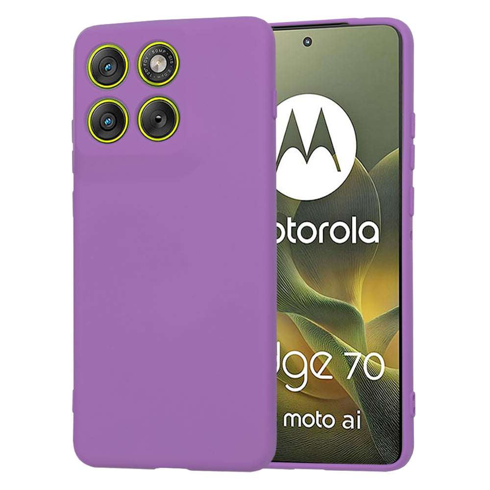 Калъф за Motorola Edge 70, Techsuit, SoftFlex, Лилав