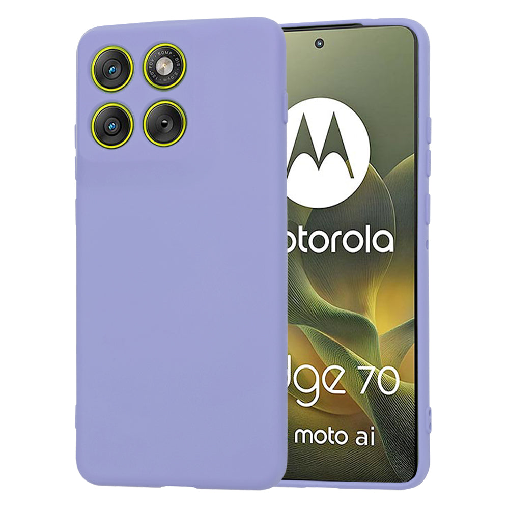 Калъф за Motorola Edge 70, Techsuit, SoftFlex, Светло лилав