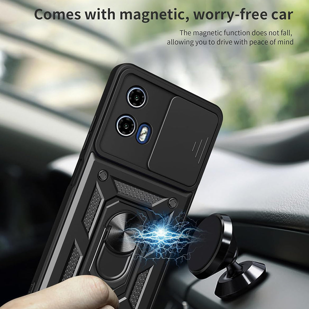 Калъф за Motorola Moto G15 / G15 Power, Techsuit, CamShield, Черен