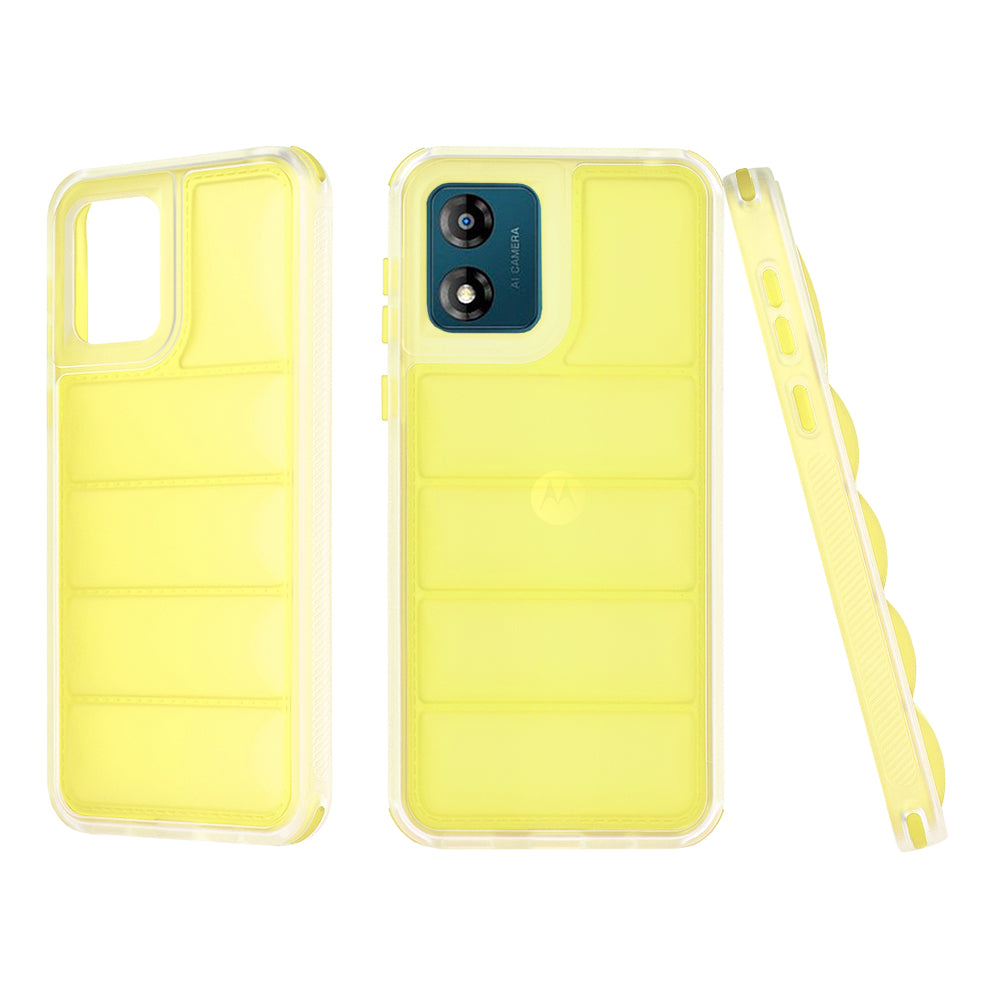 Калъф за Motorola Moto E13, Techsuit, Wave Shield, Жълт